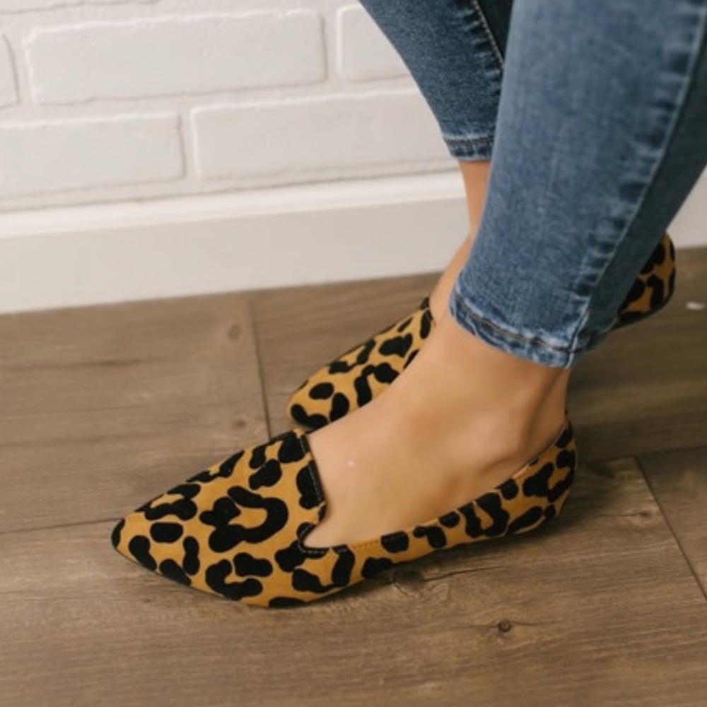 Leopard print women’s loafers